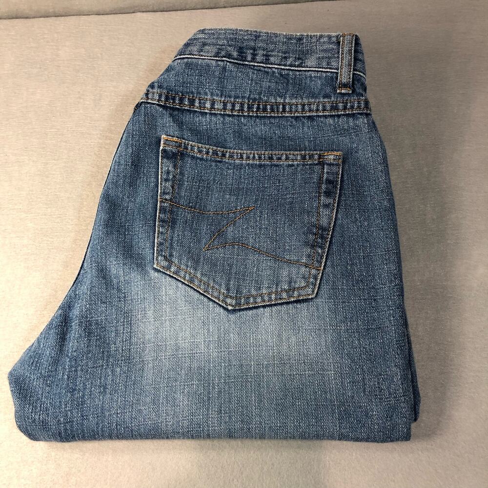 Vintage Zena Button Up Cuffed Crop Jeans Size 8‎ Cut 6095-1018